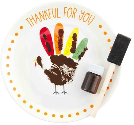 Mud Pie Kids Turkey Handprint Plate
