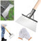 Jokresty Multifunctional Cleaning Shovel,Multi-Functional Outdoor Garden Cleaning,Stainless Steel Cleaning Shovel Flat Shovel,Garden Scraper Weeds & Moss,Farm Weeding Remover Tool (20cm), black