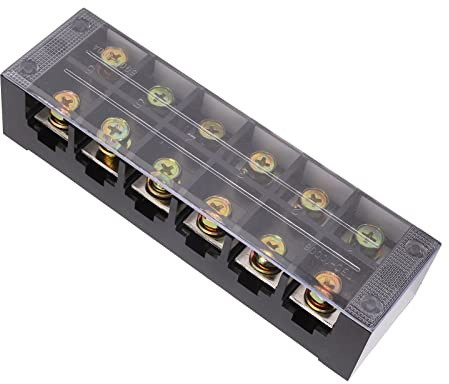 Morsettiera, Morsettiera per Correnti Elevate con Contatti in Rame Rinforzato e Viti in Zinco, Involucro in PC Resistente alle Temperature, Cablaggio Semplice per l'Illuminazione