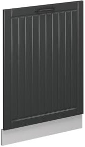 Vicco Geschirrspülblende Fame-Line, Anthrazit Landhaus, 60 cm ohne Arbeitsplatte
