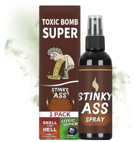 Ultra Kraftfull Illaluktande Spray - Extra Stark Säker Rolig Nyhetspresent Skämt | För Barn Och Vuxna Falsk Bajs Illaluktande Spray - För Barn Tonåringar Vänner Pojkar Flickor Familj