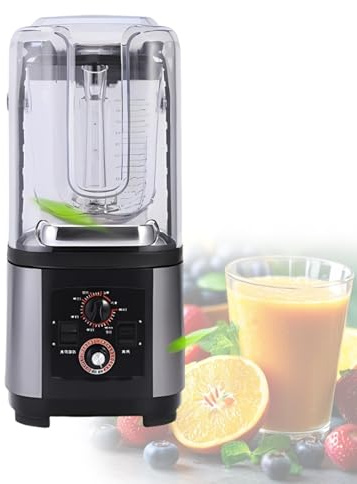 Frullatore Ristorante 2200W 2L, Mixer Multifunzione per Smoothie, Milkshake, Ghiaccio Tritato E Succhi, Auto-Pulente, Silenzioso, Versatile per Bar E Casa