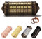 MINGZE Da Vinci Code, Zylinderschloss Box Mini Cryptex Retro Alphabet Sperren Valentinstag Freundin Freund Weihnachten Geburtstag Interessantes Kreatives Romantisches Geschenk（Bronzefarbe）