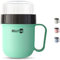 fenchi's AUSTRIA Müslibecher to go Kinder - auslaufsicherer Joghurtbecher mit Deckel & Henkel 750 ml (520 + 230 ml) BPA-frei - original Bellycup Müslibehälter (mint)