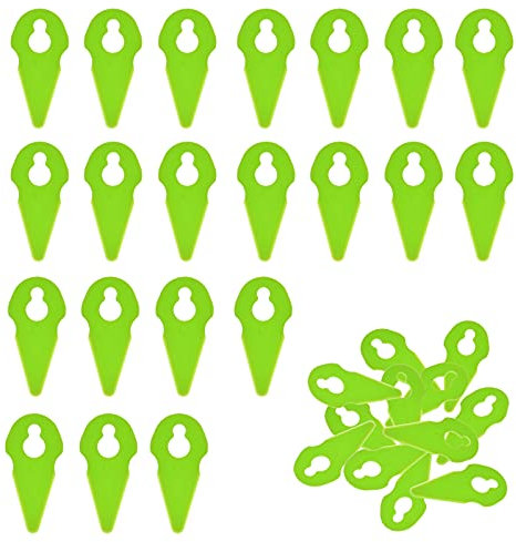 Poweka Lawnmower Plastic Cutting Blade for Compatible with Gtech ST01 ST02 ST04 ST20 Grass Trimmer Strimmer (Pack of 50)