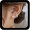 Inilbran Boho Kristall Perle Ohr Jacken Ohrringe Gold Perle Blume Ohr Manschette Jacke Ohrringe Vintage Perle Vorne Zurück Ohrringe Funkelnden Kristall Cz Blume Ohrringe Schmuck Für Frauen Und Mädchen