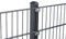 Doppelstabmattenzaun Set 868 Anthrazit| Stabmattenzaun | Mit VA Klemmhalter | Gartenzaun | Komplett Set | 163 cm-12.5