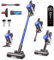 45kPA/550W Aspiradora sin Cable con Tableta Aromática 60Mins Aspirador Vertical sin Cable Potente Escoba Aspiradora Antienredo para Mascota/Suelo/Alfombra,1.5L,Carga en Pared,con Cepillo para Sofá