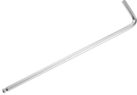 TOP-VIGOR Llave hexagonal con extremo de bola de 4 mm, llave Allen de brazo largo en forma de L para bricolaje doméstico, reparación profesional de máquinas, CR-V