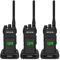 Retevis NR30D Walkie Talkies Long Range, DMR 2 Way Radios, Next-Level Noise Cancelling, IP67, 2800mAh, Group Call Professional Walkie Talkie Compatible with Moto AES256 for Hotel (Black, 3Pcs)