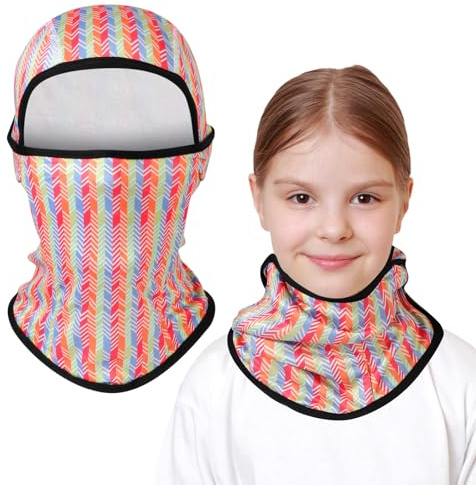 AYPOW Passamontagna in Pile Termico Bambini 2-8 Anni, Invernale Multifunzione Antivento Caldo Maschera da Sci da Ciclismo, Berretti Cappello con Scaldacollo per Ragazzi Ragazze Sport all'Aria Aperta