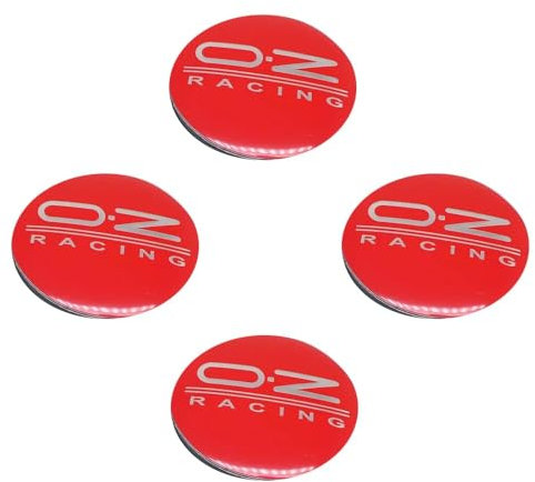 YIFANFENGSUN 4 Stück Nabendeckel Aufkleber für M582 OZ Racing 56mm, Radnabenkappen Nabendeckel Staubdicht Wasserdicht Auto Zubehör,F