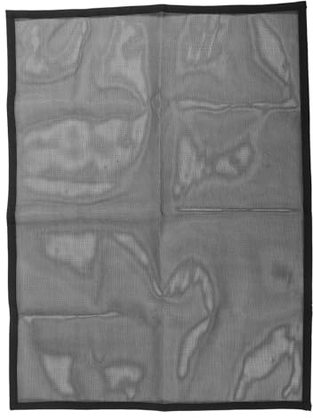 Haofy Fire Spark Guard Chimenea de la Chimenea PVC Mesh Mesh Barrera a Prueba de Polvo a Prueba de Polvo para el Niño Negro (29 * 40 Pulgadas)