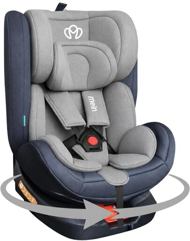 Mein Seggiolino Auto 0-36 kg I-Size Isofix Girevole 360° Reclinabile Gruppo 0+ 1 2 3 – Protezione Avanzata e Comfort