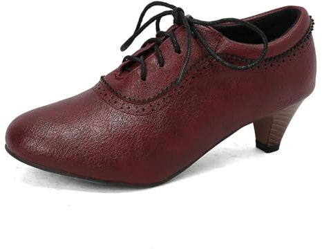 SKFLABOOF Chaussures à plateforme pour femme, chaussures hautes Dirndl, chaussures de mariage, élégantes et confortables, chaussures traditionnelles pour la fête de la bière 003 rouge, 42