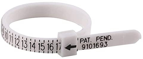 Salmue Pulsera de plástico, Joyería Medida Tamaño de muñeca Herramienta, Plástico Pulsera Medida Herramienta para Tamaño de Joyería Pulseras Brazaletes, Medidor de anillos tous