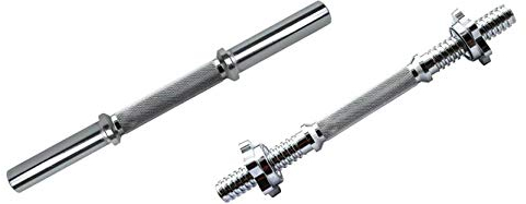 Just Kurzhantelstange mit Gewinde / 35 cm / 30 mm Bohrung / Verchromt