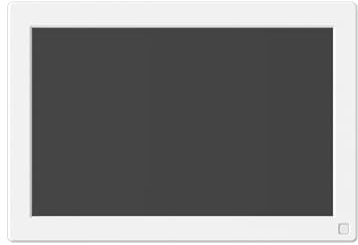 myFirst Frame Live Cornice Digitale, WiFi, 10 Pollici, Schermo LCD Touch 1280x800, Rotazione Automatica Verticale/Orizzontale, Sensore di Movimento, Scheda SD 32GB non Inclusa, Anti-Riflesso, Bianco