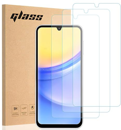 Totill [3 Unidades Protector de Pantalla para Samsung Galaxy A15, Cristal Templado para Samsung Galaxy A15 Fácil Instalación, Vidrio templado 9H,Alta Definicion,Anti-Arañazos