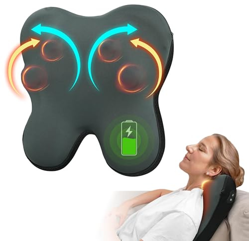 CuPiLo Cordless Back Massager FSA Eligible HSA, Neck Massager with Heat