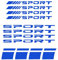 Flaconi 12PCS Auto Aufkleber,Reifen Aufkleber,Auto-Felgen Streifen,Felgenaufkleber Motorrad,Felgenaufkleber,Reifen Aufkleber,Felgenrandaufkleber Motorrad，Geeignet für PKW,LKW,SUV,Motorrad (Blau)