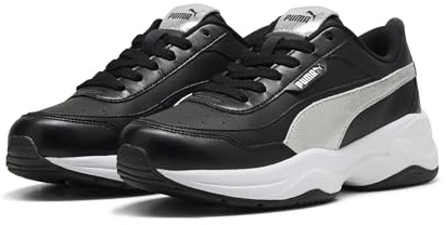 PUMA Cilia Mode Metallic Whisper - Tenis para Mujer, Color Negro, Plateado y Blanco, Talla 36, Negro Plata Blanco, 39 EU