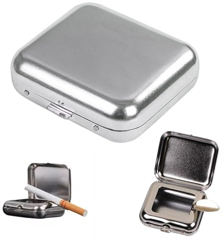 Mini Vaporisateur Portable En Acier Inoxydable Inodore Cendrier De Poche, Adapté À Une Utilisation Intérieure, le camping, le jardin, la voiture, le bar
