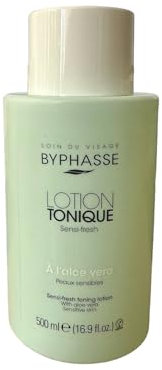 Byphasse LOT DE 2 - Lotion tonique sensi-fresh à l’aloe vera peaux sensibles - 500 ml - Peaux sensibles