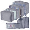 Travel Packing Cubes, Toifucos Multifunction 8pcs/set Luggage Organiser Compression Suitcase Essential Bag, Dark Gray