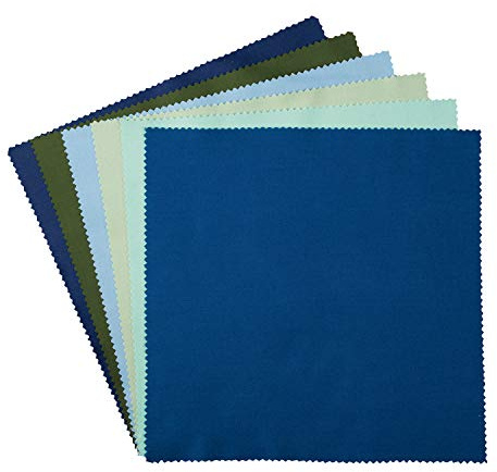 Connecting Threads Color Wheel Solid 41 pcs 10 inch x 10 inch Precut Fabric Squares Quilting 100% Cotton Fabric Bundle (Cool)