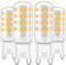 Aegislogic G9 LED Leuchtmittel Nicht Dimmbar 3W,G9 LED warmweiß 3000K 330LM Ersatz für 40W-Glühbirne,220-240V Niedervoltlampe 4er Pack