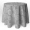 LaFábricadelasTelas - Falda o Ropa de Mesa Camilla Redonda Mandala Primavera Verano Loneta Estampada algodón, Faldón Faldilla enagüilla (Gris, 60cm Diametro)