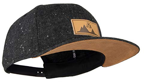 Jumping Bird Snapback Cap für Damen und Herren - Baseball Mütze verstellbar stylisch und hochwertig als Accessoire für jedes Outfit, Dunkelgrau, Einheitsgröße