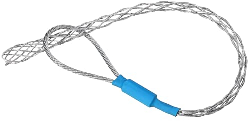 IRSCorp Cable Pulling Grip Sock Kit Galvanizing Steel Antislip Pipe Cable Wire Pulling Grips Lassos Set Flexible Eye Mesh Rope Blue