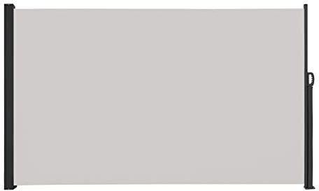 UISEBRT Tende da Sole Paravento Laterale Frangivento Estensibile Protezione Privacy per Terrazza, Balcone, Giardino (200 x 300 cm , Grigio)