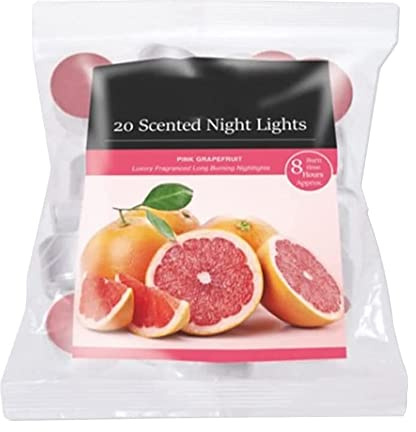 Pride Home & Garden Fresh Scented Tealight Candles w/ 8 Hour Burn Time | Long-Lasting Tealight Candle Set | Fancy Tealight Candles for Decoration | Premium Quality (Pink Grapefruit) (PHG-FSTC_8HRS)