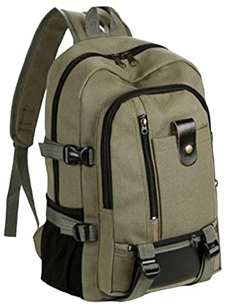 Oshhni de la Mochila del totalizador del Bolso del Ordenador portátil caben la Mochila del Ordenador portátil del Cuaderno de 15 Pulgadas para la, Verde Oscuro