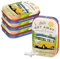 Nostalgic-Art Retro Pillendose, 4 x 6 x 1,6 cm, VW Bulli – Let's Get Away (4er-Set) – Volkswagen Bus Geschenk-Idee, Original Lizenzprodukt (OLP), mit Pfefferminz-Dragees, Vintage Design
