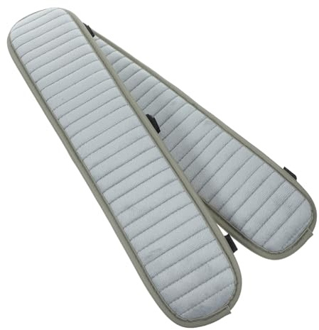 DINHEAROM Cuscinetti per Braccioli Sedie da Ufficio 45x10 Cm Morbidi Copri Braccioli Antiscivolo Staccabili per Protezione Comfort Ufficio