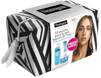 Neutrogena Hydro Boost Pack Cuidado Facial - Gel Limpiador Facial (200ml) + Crema Hidratante Gel de Agua (50ml) + REGALO Protector Solar Fluido SPF50 (15ml) – Rutina Ácido Hialurónico piel hidratada