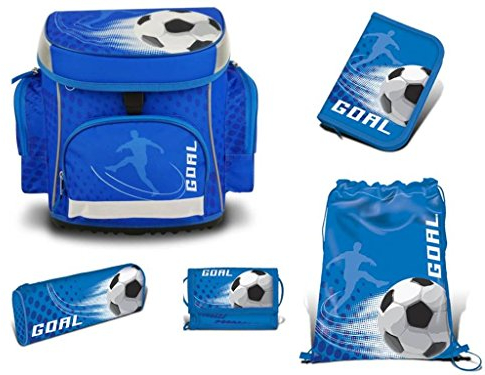 Fun Unlimited Products Fußball Schulranzen-Set mit Rucksack