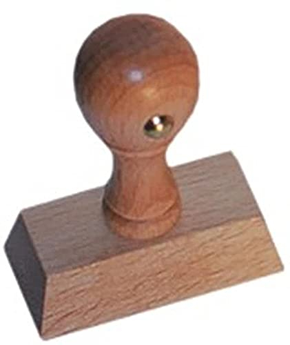 Kontierungsstempel auf Stempelholz, Größe 60X30 mm, Büro, Buchungsstempel, Soll-Haben