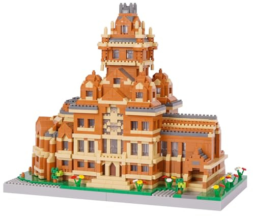 LULUFUN Set di mattoncini universitari, giocattoli da collezione di modelli di college famosi in tutto il mondo, kit di mini blocchi per hobbisti, regalo per adulti e bambini