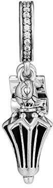 Damen Charm Mary Poppins Schwarz Emaille Farbe Regenschirm Baumeln Kette Charms Perlen Für Armbänder/Halsketten Diy 925 Sterling Silber Schmuck