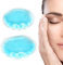 Paquete de Hielo, 1 par de Compresas Frías y Calientes para los Ojos Azul Redondo Hinchazón Alivio de la Tensión Ocular Enfriamiento Gel de Hielo Pequeño Paquete Frío