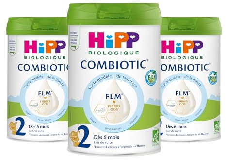 HiPP - Combiotic FLM - Lait 2 de suite - Boîtes - 3x800g - BIOLOGIQUE