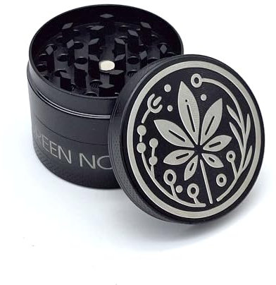 Moulin à herbes en aluminium 4 pièces avec grattoir à pollen