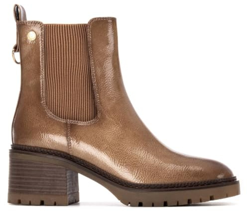 XTI - Botín Mujer Beige - Calzado Cómodo y Versátil - Moda casual - Modelo 14427702 (Talla 38)