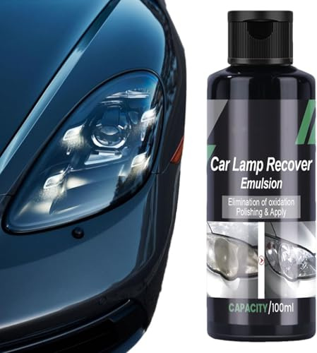 Headlight Restoration Kit-Car Lamp Recover Emulsion, Elimination of Oxidation Polishing & Apply Turn Cloudy Headlights Into Crystal Clear Vision Long-Lasting Protection for All Headlights (1pcs)