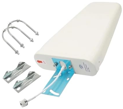5G Fullbandsloggperiodisk Antenn 12dBi 698-4900MHz Riktningsantenn For Utomhusbruk Mobilnätverkssignalförstärkare SMA-hane Lätt Bred Kompatibilitet(N Male-1m cable)
